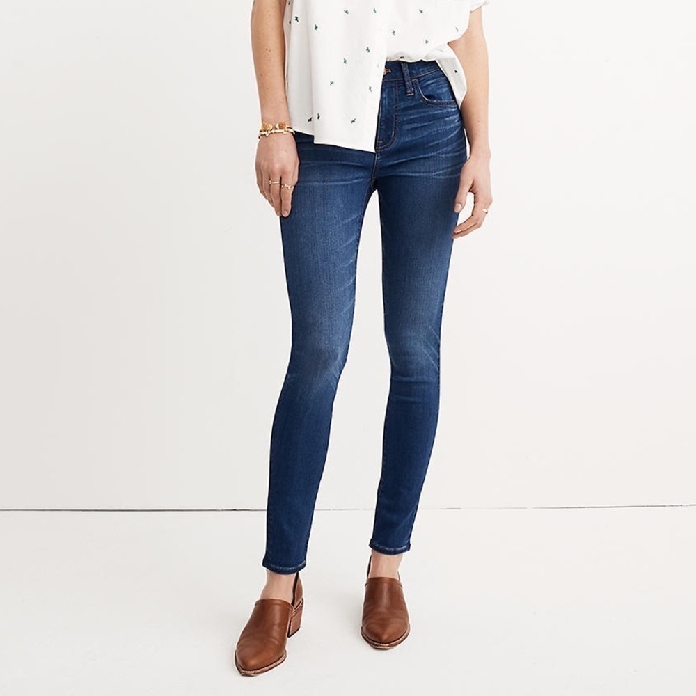 Madewell Roadtripper High Rise Raw Hem Jeans in Orson Wash